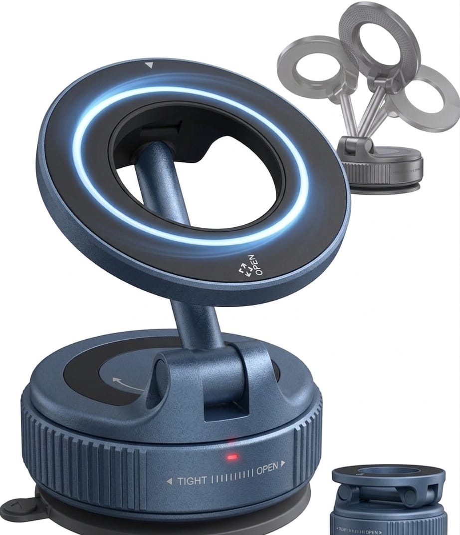 360° Magnetic Vacuum Car Holder
