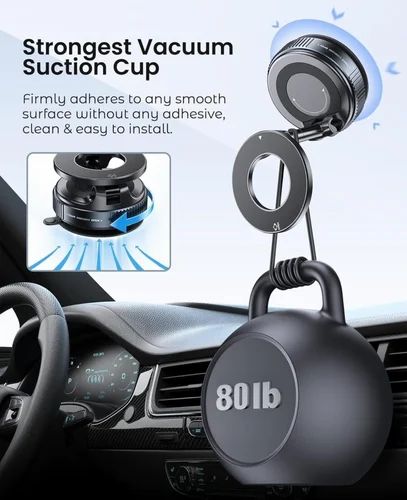 360° Magnetic Vacuum Car Holder